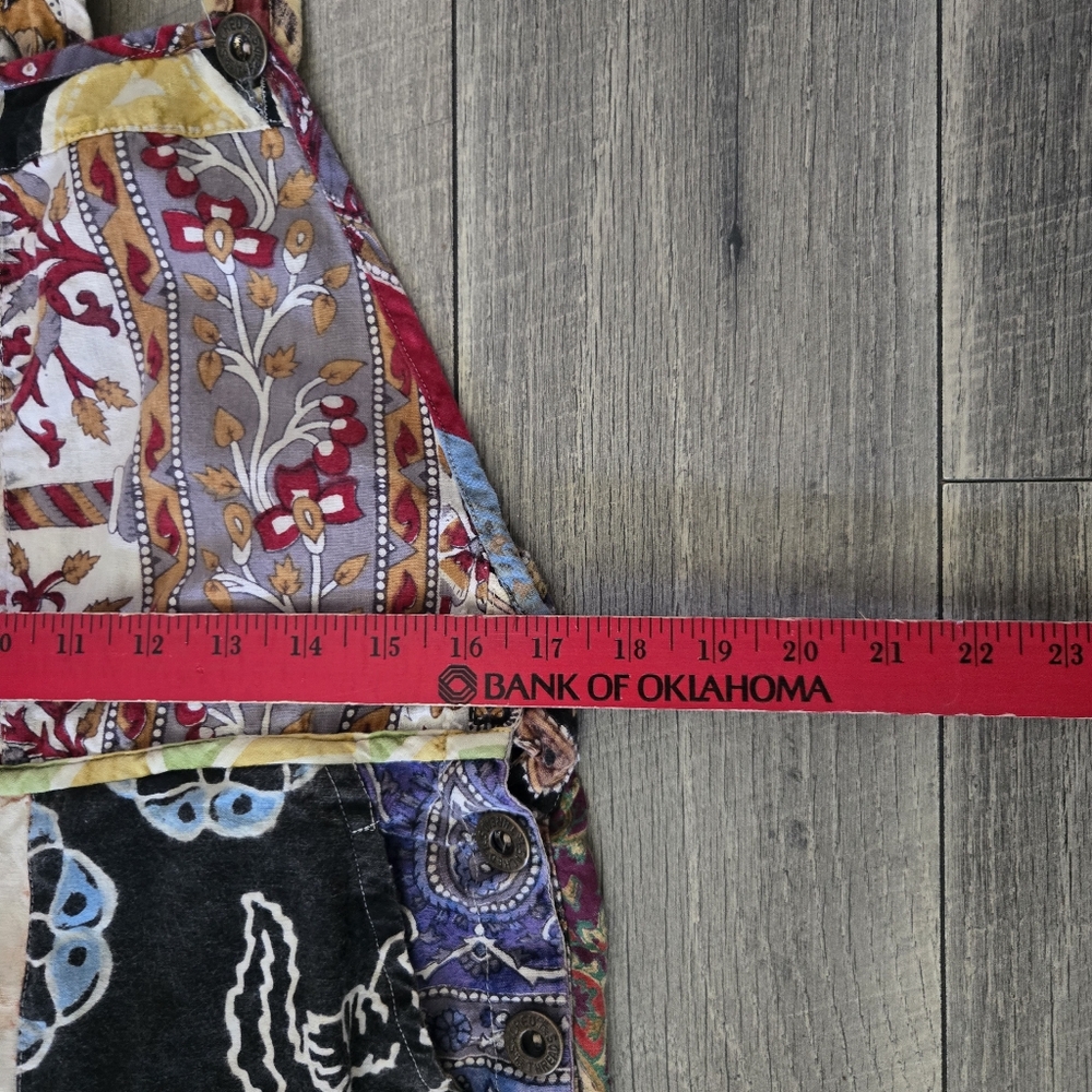 Sacred Threads Patchwork Overalls - image 4
